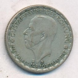 Швеция 1 крона 1949 год