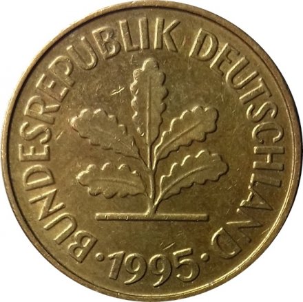 ФРГ 5 пфеннигов 1995 год - J