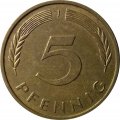 ФРГ 5 пфеннигов 1995 год - J
