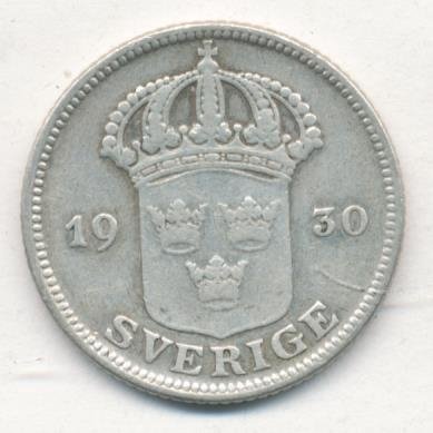 Швеция 50 эре 1930 год