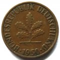 ФРГ 2 пфеннига 1950 год (G)