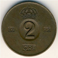 Швеция 2 эре 1953 год - Король Густав VI Адольф