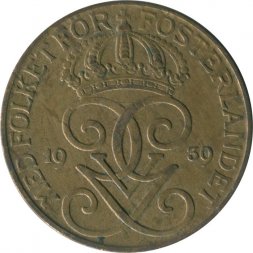 Швеция 5 эре 1939 год