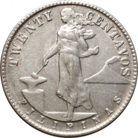 Филиппины 20 сентаво 1944 год