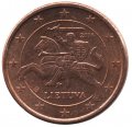 Литва 1 евроцент 2016 год - Конный воин