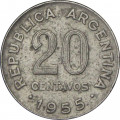 Аргентина 20 сентаво 1955 год