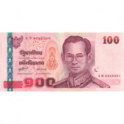 Таиланд 100 бат 2005 год (подписи: Сучарт Тада-Тамронгвеч, Тариса Ватанагасе) UNC
