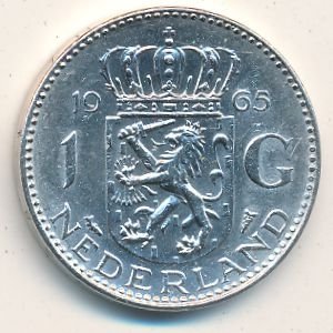 Нидерланды 1 гульден 1965 год