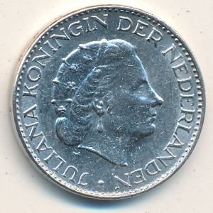 Нидерланды 1 гульден 1965 год