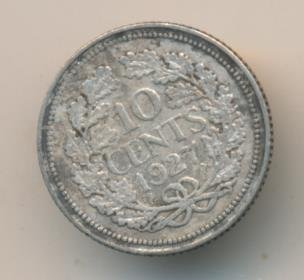 Нидерланды 10 центов 1927 год