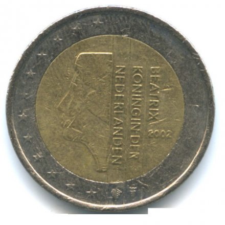 Нидерланды 2 евро 2002 год