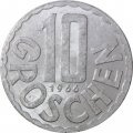 Австрия 10 грошей 1966 год