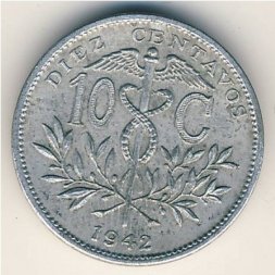 Боливия 10 сентаво 1942 год