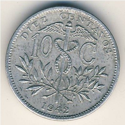 Боливия 10 сентаво 1942 год
