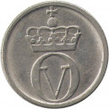 Норвегия 10 эре 1968 год - Король Улаф V. Пчела