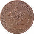 ФРГ 2 пфеннига 1975 год (G)