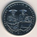 Либерия 1 доллар 1995 год - 50 лет со дня смерти Франклина Рузвельта