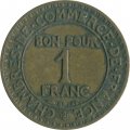 Франция 1 франк 1924 год 