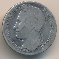 Бельгия 1 франк 1834 год