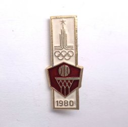 Значок. Олимпиада 1980 Баскетбол