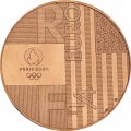 Франция 1/4 евро 2024 год - XXXIII летние Олимпийские игры, Париж 2024 - Передача Париж – Лос-Анджелес