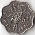 Свазиленд 10 центов 1986 год