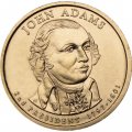 США 1 доллар 2007 год - Джон Адамс (P)
