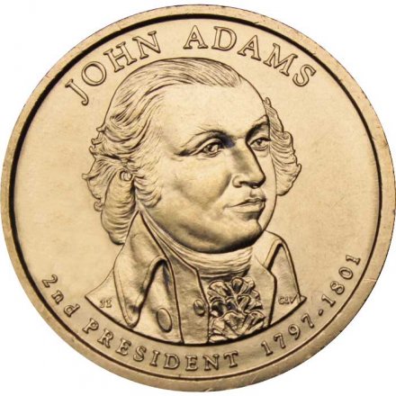 США 1 доллар 2007 год - Джон Адамс (P)