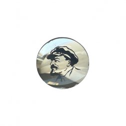 Значок Ленин в кепке (стекло)