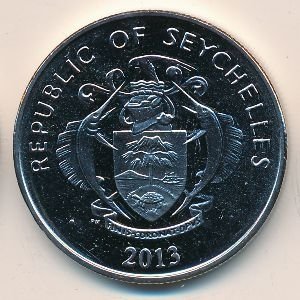Сейшелы 5 рупий 2013 год