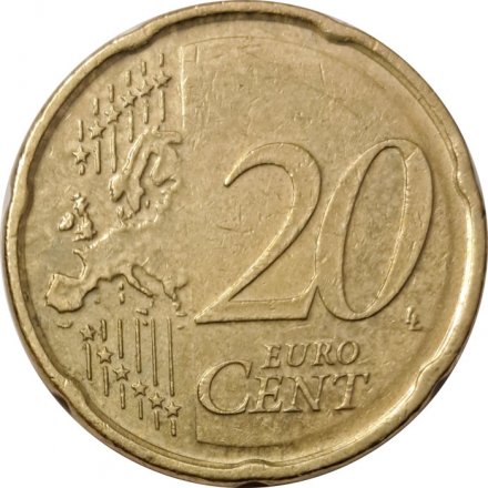 Германия 20 евроцентов 2014 год (D)
