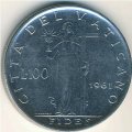 Ватикан 100 лир 1961 год - Папа Иоанн XXIII. Фидес