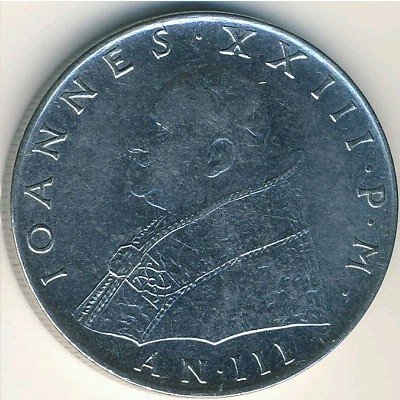 Ватикан 100 лир 1961 год - Папа Иоанн XXIII. Фидес