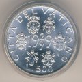 Ватикан 500 лир 1999 год - 70 лет Независимости Ватикана (UNC)