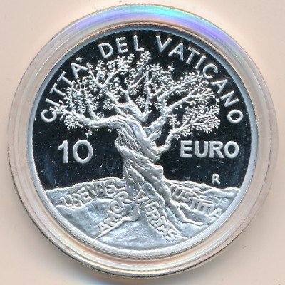 Ватикан 10 евро 2004 год