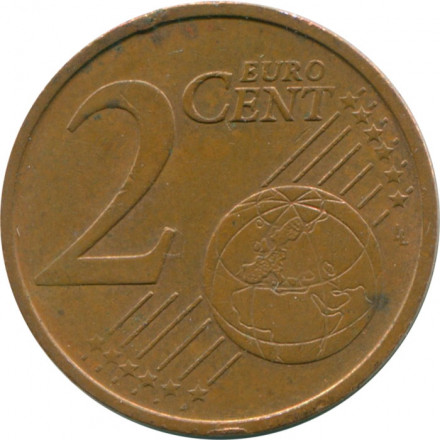 Португалия 2 евроцента 2008 год - Королевская печать