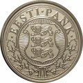 Монетовидный жетон из стартового евркомплекта. Эстония. TERE EURO Здравствуй, евро! 2011 год