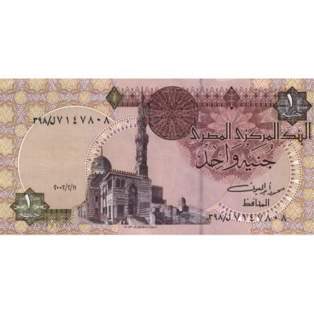 Египет 1 фунт 2002 год - XF
