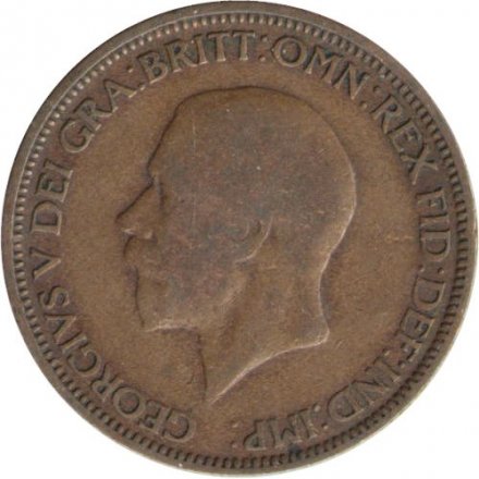 Великобритания 1/2 пенни 1932 год