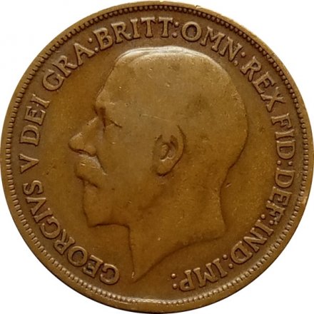 Великобритания 1 пенни 1914 год - Король Георг V