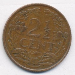 Кюрасао 2 1/2 цента 1947 год