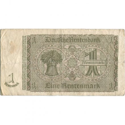Германия 1 рентная марка 1937 год - VF