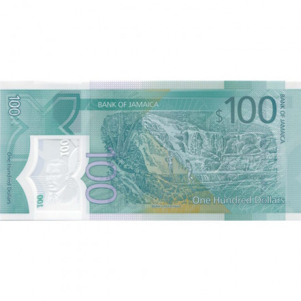 Ямайка 100 долларов 2022 год - 60 лет независимости UNC