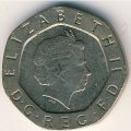 Великобритания 20 пенсов 2000 год