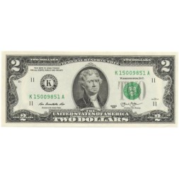 США 2 доллара 2013 год - K - UNC