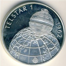 Венгрия 500 форинтов 1992 год - 30 лет со дня запуска спутника Телстар