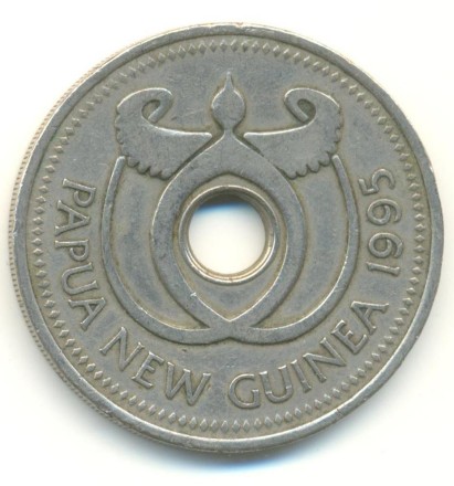 Папуа - Новая Гвинея 1 кина 1995 год