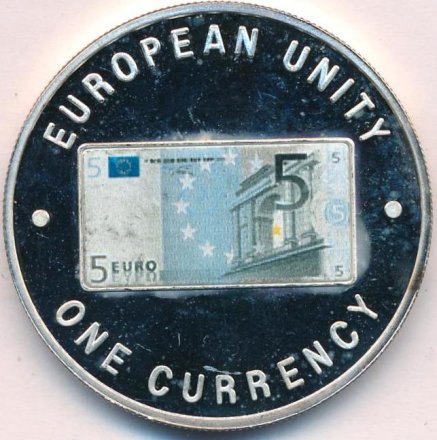 Замбия 1000 квача 1999 год - 5 евро (лицевая сторона)