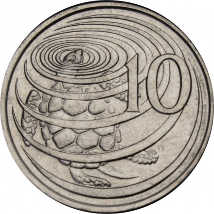 Каймановы острова 10 центов 2008 год