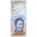 Венесуэла 2 боливара 2008 год - Франсиско де Миранда. Амазонские дельфины UNC